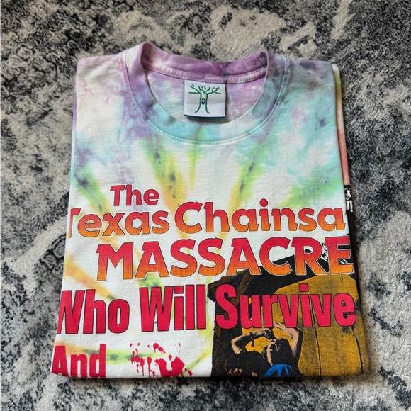 Online Ceramics Texas Chainsaw Massacre Tie Dye T Shirt - Picture 12 of 12